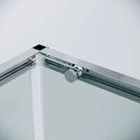 Душевой уголок Grossman Galaxy 100х100х195 120.K33.01.1010.10.00 (хром/прозрачное стекло) - Превью изображения №4 — Интернет-магазин samo.by