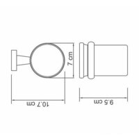 Держатель для стакана Wasserkraft Lippe K-6528 - Превью изображения №3 — Интернет-магазин samo.by