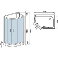 Душевая кабина WeltWasser WW500 Werra 1201 R - Превью изображения №11 — Интернет-магазин samo.by