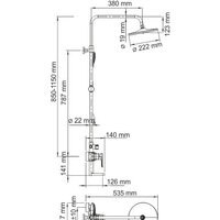 Душевая система  Wasserkraft A16601 - Превью изображения №6 — Интернет-магазин samo.by