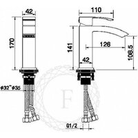Смеситель Filarete Waterfall FL5010 (матовое золото) - Превью изображения №18 — Интернет-магазин samo.by