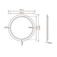  Roxen Зеркало Brimen 510195-60 60х60 - Превью изображения №10 — Интернет-магазин samo.by