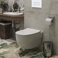 Унитаз подвесной Roxen Porto в комплекте с инсталляцией StounFix Dual Fresh 6 в 1 576390 (кнопка: белый глянец) - Превью изображения №13 — Интернет-магазин samo.by
