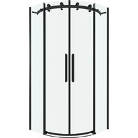 Grossman Classic 90x90x195 301.K33.04.9090.21.00 (черный матовый/прозрачное стекло)