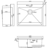 Кухонная мойка ARFEKA ECO AR мойка 600*500, коландер, дозатор SATIN - Превью изображения №10 — Интернет-магазин samo.by