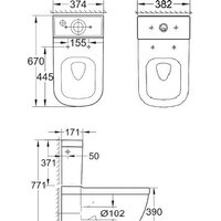 Унитаз напольный Grohe Euro 39462000 - Превью изображения №3 — Интернет-магазин samo.by
