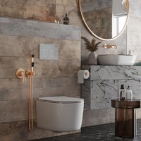 Унитаз подвесной Roxen Simple Compact в комплекте с инсталляцией StounFix Dual Fresh 6 в 1 919136 (кнопка: хром матовый) - Превью изображения №16 — Интернет-магазин samo.by