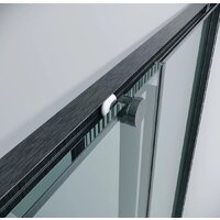 Душевой уголок Grossman Galaxy 100x100x195 300.K33.01.1010.42.00 (графит сатин/прозрачное стекло) - Превью изображения №5 — Интернет-магазин samo.by