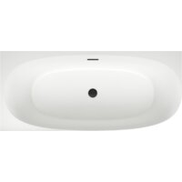 Ванна Wellsee Belle Spa 2.0 170x75 235805003 (пристенная ванна (левая) белый глянец, экран, каркас, сифон-автомат матовый черный) - Превью изображения №4 — Интернет-магазин samo.by