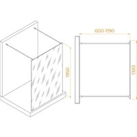 Душевая стенка RGW WA-016W 35101614-15 (белый/прозрачное стекло) - Превью изображения №2 — Интернет-магазин samo.by