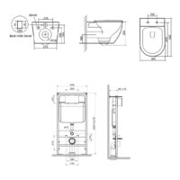 Унитаз подвесной SantiLine SL-5025+SL-01 - Превью изображения №2 — Интернет-магазин samo.by