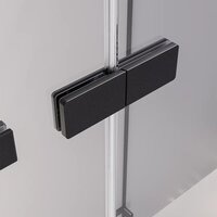 Душевая дверь Veconi Alassio AL-120-11-BB-C4 (стекло черное/черный) - Превью изображения №3 — Интернет-магазин samo.by