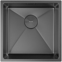 Кухонная мойка ZorG Zerox 44 U / IF PVD Gunblack - Превью изображения №3 — Интернет-магазин samo.by