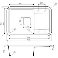 Кухонная мойка Omoikiri Tasogare 78-PA - Превью изображения №2 — Интернет-магазин samo.by