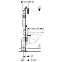 Инсталляция для унитаза Geberit Duofix UP 320 [111.300.00.5] - Превью изображения №3 — Интернет-магазин samo.by
