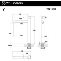 Смеситель Whitecross Y Y1213CR (хром) - Превью изображения №5 — Интернет-магазин samo.by