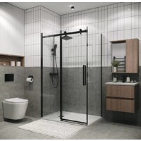 Душевой уголок Grossman Classic 120x80x195 120.K33.04.1280.21.00 (черный матовый/прозрачное стекло) - Превью изображения №6 — Интернет-магазин samo.by