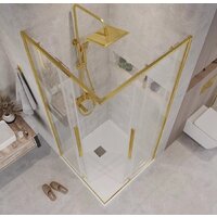 Душевой уголок Grossman Galaxy 100x100x195 300.K33.01.1010.32.00 (золото сатин/прозрачное стекло) - Превью изображения №10 — Интернет-магазин samo.by