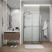 Душевая стенка Grossman Galaxy 90x195 200.K33.01.90.42.00 (графит сатин/стекло прозрачное) - Превью изображения №7 — Интернет-магазин samo.by