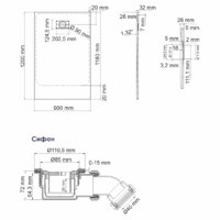 Душевой поддон Wasserkraft Elbe 74T07 - Превью изображения №2 — Интернет-магазин samo.by