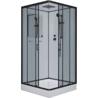 Душевая кабина Niagara NG-6901-01Q Black 90x90x210 (прозрачное стекло) - Превью изображения №2 — Интернет-магазин samo.by