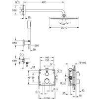 Душевая система  Grohe Grohtherm 34730000 - Превью изображения №4 — Интернет-магазин samo.by