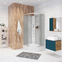 Душевая кабина Niagara NG-33084-14LBKG 100x80 (матовое стекло) - Превью изображения №1 — Интернет-магазин samo.by