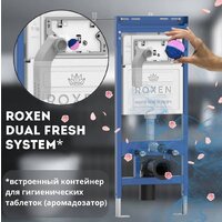 Унитаз подвесной Roxen Vine Tornado в комплекте с инсталляцией StounFix Dual Fresh 6 в 1 979005 (кнопка: серый гранит) - Превью изображения №8 — Интернет-магазин samo.by