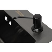 Кухонная мойка ARFEKA ECO AR мойка 600*500, коландер, дозатор BLACK - Превью изображения №5 — Интернет-магазин samo.by