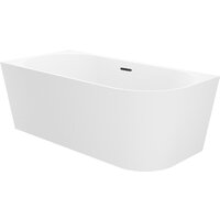Ванна Wellsee Excellence Pro 140x70 28760503R (пристенная ванна (левая) белый глянец, экран, ножки, сифон-автомат матовый черный) - Превью изображения №2 — Интернет-магазин samo.by