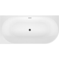 Ванна Wellsee Excellence Pro 140x70 28760503R (пристенная ванна (левая) белый глянец, экран, ножки, сифон-автомат матовый черный) - Превью изображения №4 — Интернет-магазин samo.by