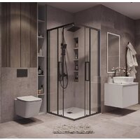 Душевой уголок Grossman Cosmo 90x90x195 300.K33.02.9090.42.00 (графит сатин/прозрачное стекло) - Превью изображения №8 — Интернет-магазин samo.by