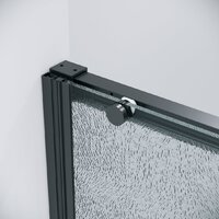 Душевая дверь Grossman Galaxy 100x195 100.K33.01.100.21.02 (черный матовый/стекло шиншилла) - Превью изображения №4 — Интернет-магазин samo.by