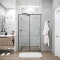 Душевая дверь Grossman Galaxy 100x195 100.K33.01.100.21.02 (черный матовый/стекло шиншилла) - Превью изображения №7 — Интернет-магазин samo.by