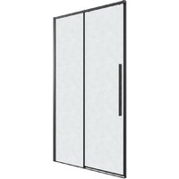 Душевая дверь Grossman Galaxy 100x195 100.K33.01.100.21.02 (черный матовый/стекло шиншилла) - Превью изображения №2 — Интернет-магазин samo.by