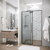Душевая дверь Grossman Galaxy 100x195 100.K33.01.100.21.02 (черный матовый/стекло шиншилла) - Превью изображения №9 — Интернет-магазин samo.by