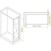 Душевая стенка RGW WA-002B 35100206-24 - Превью изображения №2 — Интернет-магазин samo.by