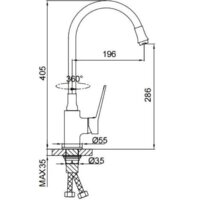 Смеситель FRAP F4462-9 - Превью изображения №2 — Интернет-магазин samo.by