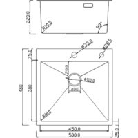 Кухонная мойка Roxen Simple 560220-50B-V графит/текстурная PVD покрытие (с коландером и дозатором) - Превью изображения №17 — Интернет-магазин samo.by