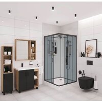 Niagara NG-6901-01GQ Black 90x90x210 (прозрачное стекло)