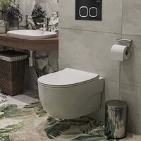 Унитаз подвесной Roxen Porto One Rimless 6 в 1 StounFix Dual Fresh 545591 (кнопка: черный матовый) - Превью изображения №12 — Интернет-магазин samo.by