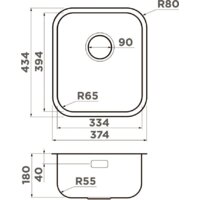 Кухонная мойка Omoikiri Omi 38-U/I-IN 4997435 (нержавеющая сталь) - Превью изображения №2 — Интернет-магазин samo.by
