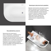 Ванна Wellsee Excellence Pro 140x70 28760502R (пристенная ванна (левая) белый глянец, экран, ножки, сифон-автомат глянцевый белый) - Превью изображения №5 — Интернет-магазин samo.by