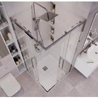 Душевой уголок Grossman Cosmo 90x90x195 300.K33.02.9090.10.00 (хром/прозрачное стекло) - Превью изображения №10 — Интернет-магазин samo.by