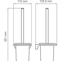 Ершик для унитаза Wasserkraft Glan K-5127 - Превью изображения №4 — Интернет-магазин samo.by