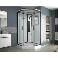 Niagara NG-6901-01GD Black 90x90x220 (прозрачное стекло)