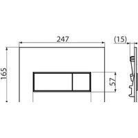 Панель смыва Alcaplast M570 - Превью изображения №2 — Интернет-магазин samo.by