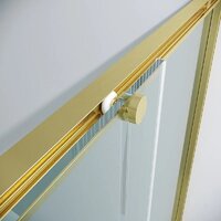 Душевой уголок Grossman Galaxy 100x100x195 300.K33.01.1110.32.00 (золото сатин/прозрачное стекло) - Превью изображения №5 — Интернет-магазин samo.by