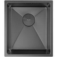 Кухонная мойка ZorG Zerox 38 U / IF PVD Gunblack - Превью изображения №3 — Интернет-магазин samo.by
