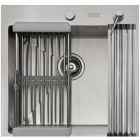 Кухонная мойка ARFEKA ECO AR мойка 500*500, коландер, роллер-мат, дозатор SATIN - Превью изображения №2 — Интернет-магазин samo.by